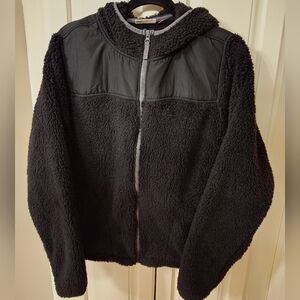 SO Sherpa Black Fleece Jacket 1x